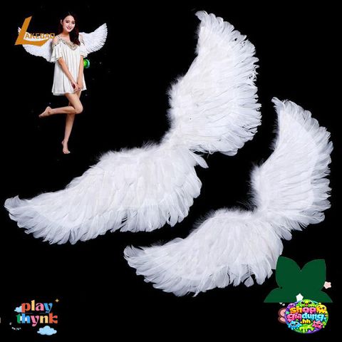 Cánh Thiên Thần Lông Vũ Trắng Cho Bé - Đồ Cosplay Halloween, Tiệc Giáng Sinh, Lễ Hội Hóa Trang, Đạo Cụ Thời Trang Trẻ Em