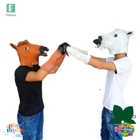 Mặt Nạ Ngựa Halloween DIY - Mũ Ngựa Kỳ Dị Bằng Vinyl Cho Bữa Tiệc Hóa Trang - Đồ Trang Trí Sáng Tạo