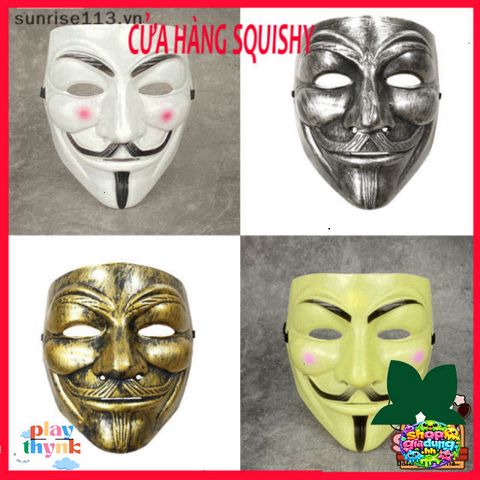 Mặt Nạ Hacker Vendetta Cho Người Lớn và Trẻ Nhỏ - Phụ Kiện Halloween và Cosplay Độc Đáo, Quà Tặng Giáng Sinh