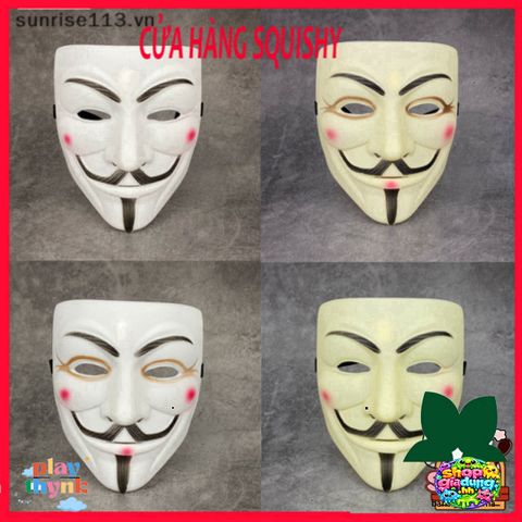 Mặt Nạ Hacker Vendetta Cho Người Lớn và Trẻ Nhỏ - Phụ Kiện Halloween và Cosplay Độc Đáo, Quà Tặng Giáng Sinh