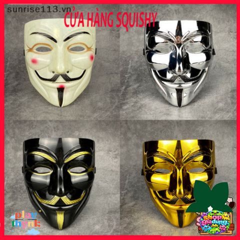 Mặt Nạ Hacker Vendetta Cho Người Lớn và Trẻ Nhỏ - Phụ Kiện Halloween và Cosplay Độc Đáo, Quà Tặng Giáng Sinh