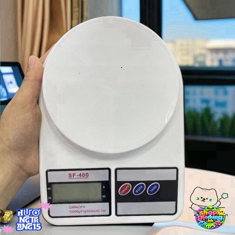 Cân Điện Tử Mini SF-400 - Cân Tiểu Ly Đo Trọng Lượng Chính Xác Từ 1-5Kg Cho Bếp Hiện Đại, Màn Hình LCD Rõ Ràng