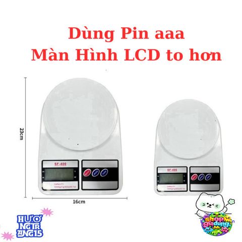 Cân Điện Tử Mini SF-400 - Cân Tiểu Ly Đo Trọng Lượng Chính Xác Từ 1-5Kg Cho Bếp Hiện Đại, Màn Hình LCD Rõ Ràng