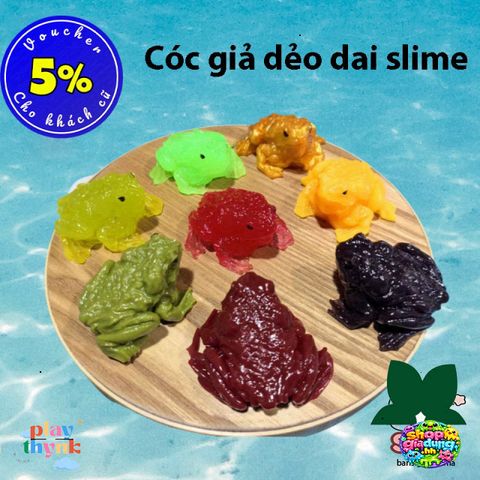 Túi Cóc Slime Dẻo – Đồ Chơi Giải Trí Xả Stress, Hình Dáng Sinh Động, Quà Tặng Vui Nhộn Cho Bé và Dân Văn Phòng