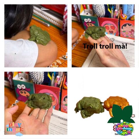 Túi Cóc Slime Dẻo – Đồ Chơi Giải Trí Xả Stress, Hình Dáng Sinh Động, Quà Tặng Vui Nhộn Cho Bé và Dân Văn Phòng