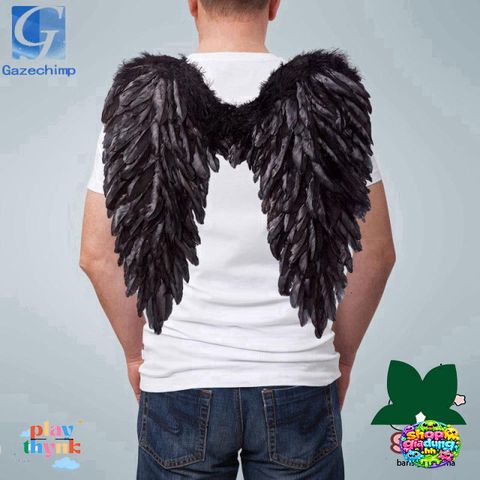 Cánh Thiên Thần Lông Vũ Cosplay - Phụ Kiện Thời Trang Halloween Đáng Yêu Cho Trẻ Em và Người Lớn