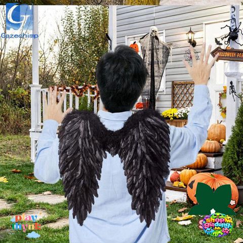 Cánh Thiên Thần Lông Vũ Cosplay - Phụ Kiện Thời Trang Halloween Đáng Yêu Cho Trẻ Em và Người Lớn
