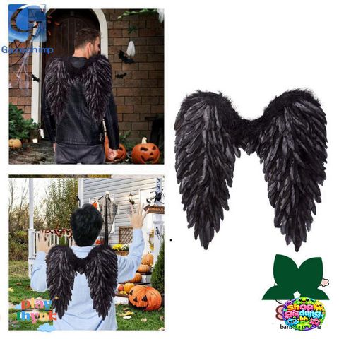Cánh Thiên Thần Lông Vũ Cosplay - Phụ Kiện Thời Trang Halloween Đáng Yêu Cho Trẻ Em và Người Lớn