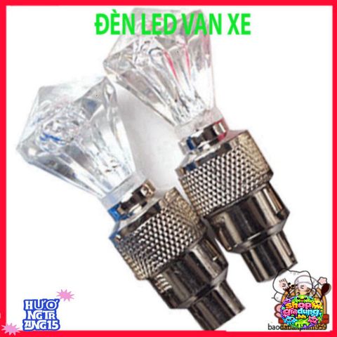 Đèn LED Nắp Van Xe Đạp Phát Sáng 7 Màu - Đồ Chơi Trang Trí & An Toàn Cho Xe Đạp, Xe Máy, Xe Hơi