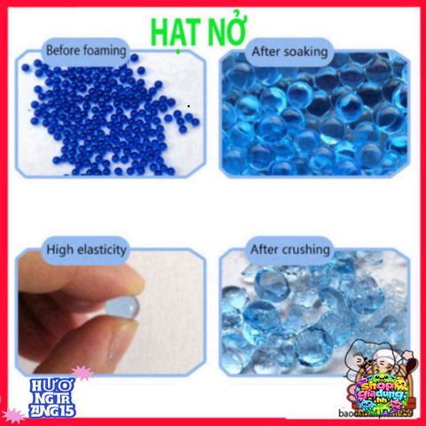 Hạt Nở Polyme 7-8mm - Đồ Chơi Phát Triển Kỹ Năng Cho Trẻ, Sáng Tạo Và An Toàn - Dùng Để Trồng Cây & Tạo Slime