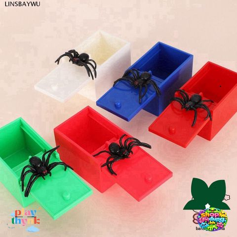 Hộp Nhện Chơi Khăm LINSBAYWU - Đồ Chơi Hài Hước An Toàn Cho Tất Cả Lứa Tuổi - Quà Tặng Vui Nhộn Văn Phòng