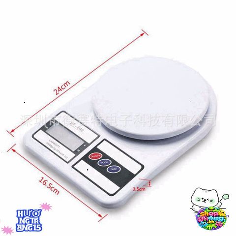 Cân Điện Tử Mini FS-400, 10kg/1gr - Màn Hình LCD Sáng Rõ, Bảo Hành 1 Năm, Pin AAA Bao Gồm - Cân Sức Khỏe Tiện Dụng