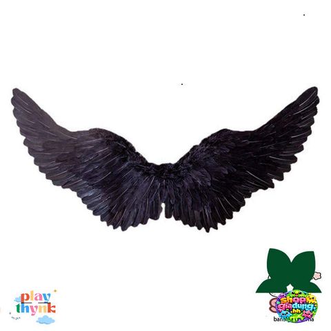 Cánh Thiên Thần Lông Vũ Trắng Đen - Phụ Kiện Cosplay Halloween Sang Trọng, Đạo Cụ Chụp Ảnh, Unisex