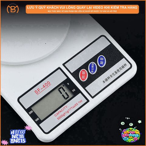 Cân Điện Tử SF-400 Chính Hãng - Định Lượng Nguyên Liệu Pha Chế, Độ Chính Xác Cao và Thiết Kế Nhỏ Gọn Cho Gia Đình và Nhà Hàng