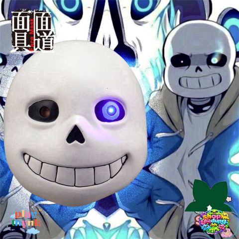 Khẩu Trang Mặt Nạ Sans Game Undertale - Đạo Cụ Halloween Độc Đáo Cho Gamer, Chất Liệu Latex Thoải Mái