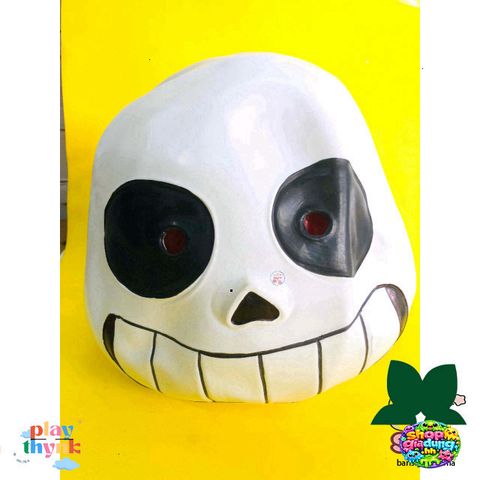 Khẩu Trang Mặt Nạ Sans Game Undertale - Đạo Cụ Halloween Độc Đáo Cho Gamer, Chất Liệu Latex Thoải Mái