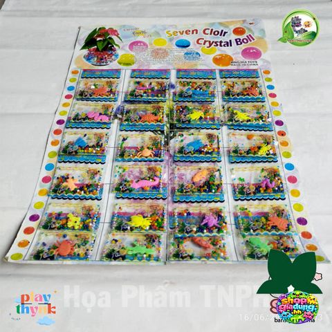 Bộ 24 Gói Hạt Nở Pha Lê Đa Màu - Trang Trí Hồ Cá, Cây Cảnh, Đồ Chơi Cho Trẻ Em - An Toàn, Không Chất Độc