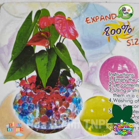 Bộ 24 Gói Hạt Nở Pha Lê Đa Màu - Trang Trí Hồ Cá, Cây Cảnh, Đồ Chơi Cho Trẻ Em - An Toàn, Không Chất Độc