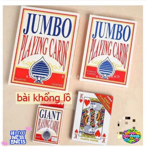 Bộ Bài Khổng Lồ A4 Trang Trí và Biểu Diễn Ảo Thuật - Sáng Tạo Độc Đáo Cho Không Gian Sống