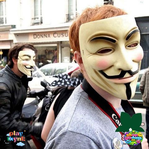 Mặt Nạ Cosplay V for Vendetta - Phụ Kiện Thời Trang Halloween Độc Đáo Cho Bữa Tiệc và Sự Kiện Hóa Trang