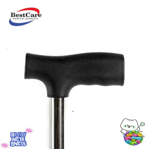 Gậy Chống 4 Chân Điều Chỉnh Chiều Cao 80-98cm Inox Dành Cho Người Già - Bền Bỉ Chắc Chắn Hỗ Trợ Đi Lại