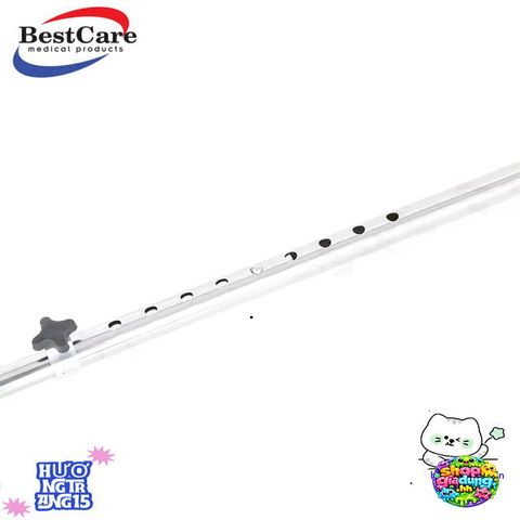 Gậy Chống 4 Chân Điều Chỉnh Chiều Cao 80-98cm Inox Dành Cho Người Già - Bền Bỉ Chắc Chắn Hỗ Trợ Đi Lại