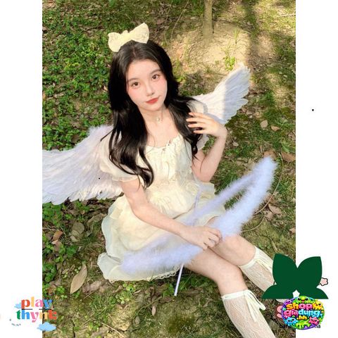 Cánh Thiên Thần Hóa Trang - Trang Phục Cosplay Giáng Sinh & Halloween - Phụ Kiện Tiệc Lễ Hội Chất Liệu Lông Vũ An Toàn