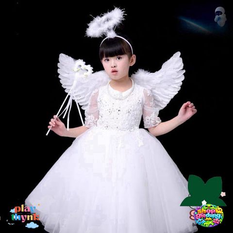 Cánh Thiên Thần Hóa Trang - Trang Phục Cosplay Giáng Sinh & Halloween - Phụ Kiện Tiệc Lễ Hội Chất Liệu Lông Vũ An Toàn