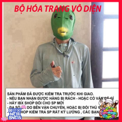 Mặt Nạ Cá Xanh Silicon Độc Đáo - Mặt Nạ Hài Hước Cho Tiệc Tùng, Lễ Hội, Quà Tặng Vui Vẻ