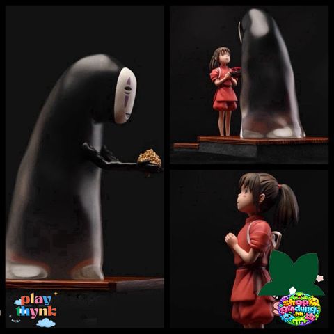 Trang phục Cosplay Chihiro và Vô Diện - Đồ trang trí nhân vật Spirited Away Anime - Quà tặng độc đáo cho fan hâm mộ