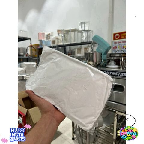 Bột Papier Mâché 500g - Đất Sét Nặn Trang Trí Nội Thất, Dễ Dàng Tạo Hình, Màu Trắng, Phù Hợp Làm Hoa và Nhân Vật Chibi