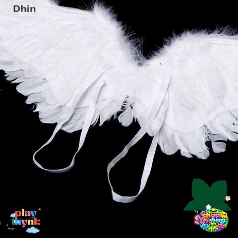 Cánh Thiên Thần Trắng Dành Cho Trẻ Em - Phụ Kiện Tiệc Hóa Trang, Giáng Sinh, Lễ Hội - Đồ Chơi An Toàn, Thân Thiện Với Môi Trường