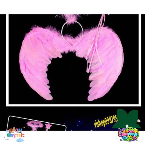 Bộ Phụ Kiện Hóa Trang Cánh Thiên Thần Trắng và Ác Quỷ Halloween - Size S, M, L, Cosplay Độc Đáo, Đón Halloween Rực Rỡ