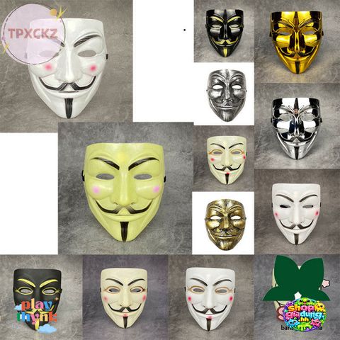 Mặt Nạ Vendetta Tpxckz - Phụ Kiện Nhập Vai Halloween, Lễ Hội, Quà Tặng Kèm Theo Phong Cách Phim Việt