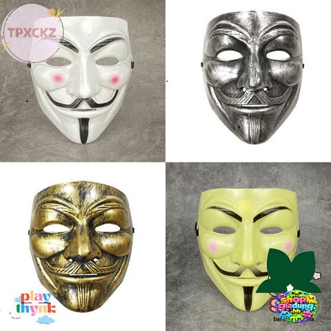 Mặt Nạ Vendetta Tpxckz - Phụ Kiện Nhập Vai Halloween, Lễ Hội, Quà Tặng Kèm Theo Phong Cách Phim Việt