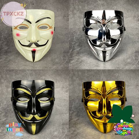 Mặt Nạ Vendetta Tpxckz - Phụ Kiện Nhập Vai Halloween, Lễ Hội, Quà Tặng Kèm Theo Phong Cách Phim Việt