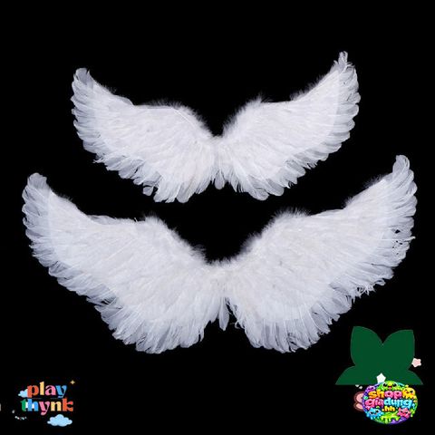 Cánh Thiên Thần Xinh Xắn Cho Bé - Phụ Kiện Hóa Trang Halloween & Giáng Sinh, Size Nhỏ Đến Lớn, Lông Vũ An Toàn, Đồ Dùng Tiệc, Đạo Cụ
