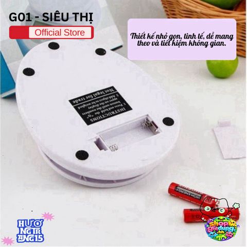 Cân Điện Tử Mini Cao Cấp - Cân Tiểu Ly Chính Xác Đến 5kg, Màn Hình LCD, Dễ Dàng Sử Dụng Tại Nhà Bếp