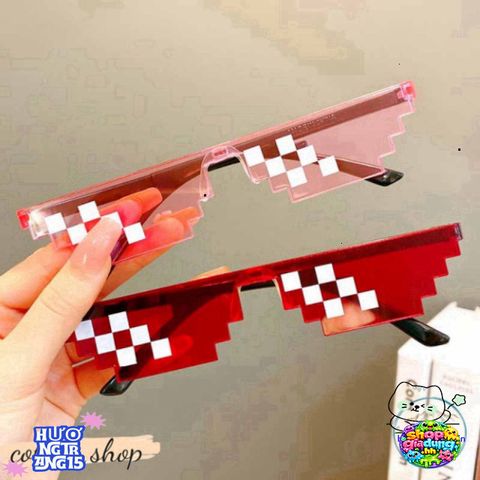 Kính Mắt Thug Life MINECRAFT 6 Chấm - Kính Thời Trang 8BIT Chất Ngầu Dành Cho Nam Nữ, Phong Cách Độc Đáo