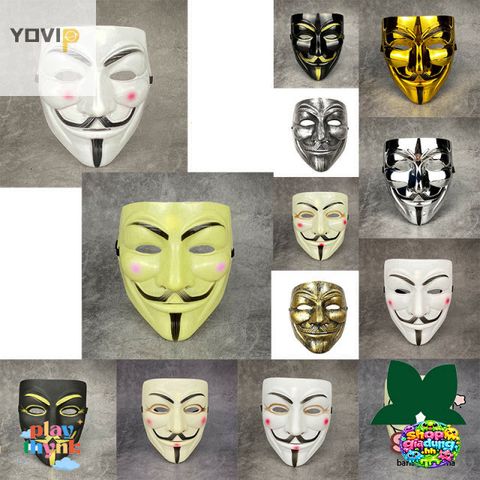 Mặt Nạ Giáng Sinh Vendetta - Quà Tặng Độc Đáo cho Bé, Phụ Kiện Nhập Vai Halloween, Cosplay, Biểu Diễn Sân Khấu