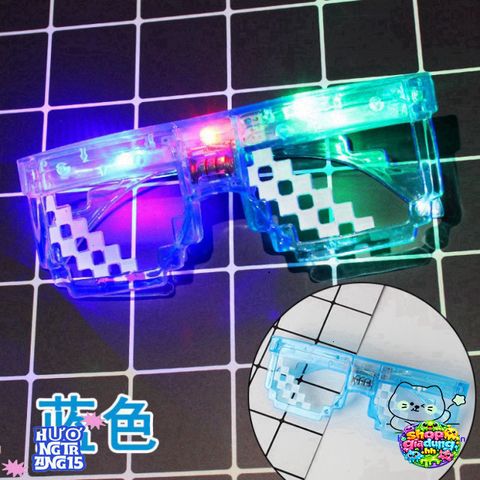 Kính Thuglife LED 6 Chấm MINECRAFT - Kính Mắt Thời Trang Độc Đáo Nhiều Màu Sắc, Phong Cách Cool Ngầu