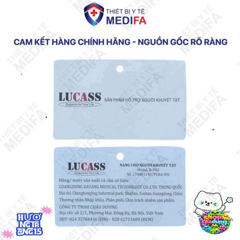 Gậy Chống Lucass BK32 Cho Người Già - Gậy Tập Đi 4 Chân Dễ Điều Chỉnh, Chất Liệu Hợp Kim Mạ Crom Chống Trơn Trượt