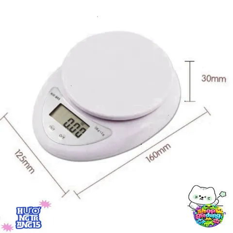 Cân Điện Tử Mini 5kg B06 - Cân Sức Khỏe Chính Xác, Tặng 2 Pin AAA, Dụng Cụ Pha Chế Tiện Dụng cho Nấu Ăn và Làm Bánh