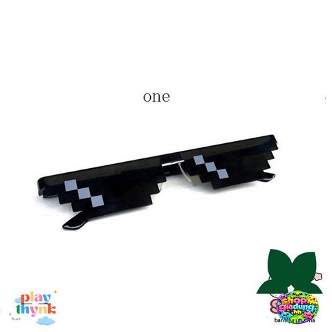 Kính Mát Thời Trang Unisex Thấu Kính Khảm Vui Nhộn - Phụ Kiện Cho Game Thủ và Người Yêu Thích Meme