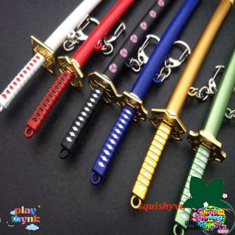 Móc Khóa Kiếm Zoro Law One Piece Kim Loại 16cm - Phụ Kiện Anime Độc Đáo, Quà Tặng Cho Fan One Piece