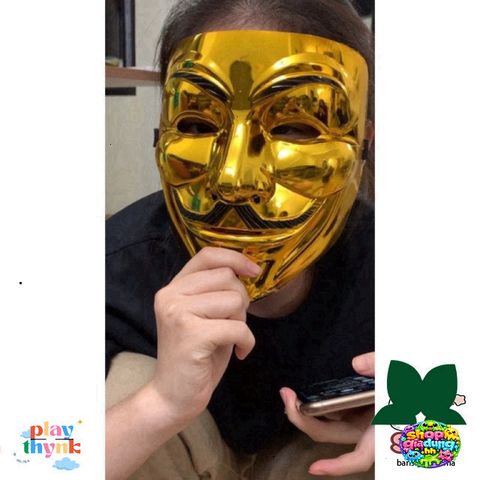 Mặt Nạ Anonymous - Phụ Kiện Thời Trang Hacker Vendetta Độc Đáo, Quà Tặng Đáng Nhớ cho Fan Công Nghệ