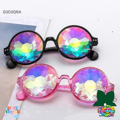 Kính Vạn Hoa GUOUqna Thời Trang 2023 - Kính Tròn Phong Cách Cho Nam & Nữ, Chất Liệu Nhựa PC, Nhiều Màu Sắc Mới
