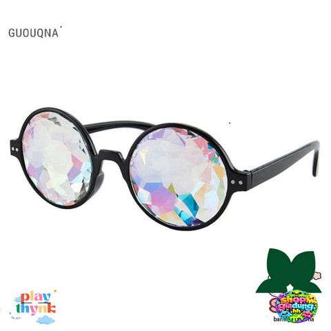Kính Vạn Hoa GUOUqna Thời Trang 2023 - Kính Tròn Phong Cách Cho Nam & Nữ, Chất Liệu Nhựa PC, Nhiều Màu Sắc Mới