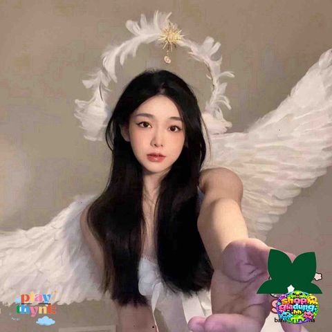 Phụ Kiện Cosplay Cánh Thiên Thần Đỏ Rực Rỡ Cho Halloween - Trang Phục Ma Quái, Quà Tặng Thú Vị Cho Fan Kinh Dị