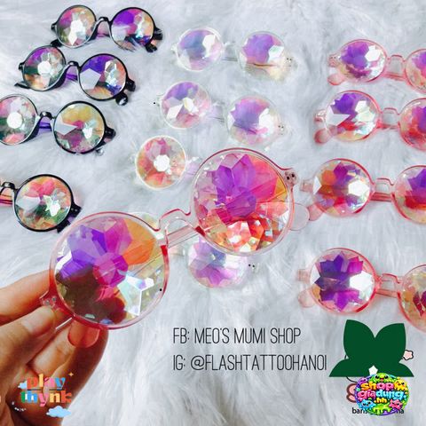 Kính Vạn Hoa Rave Lấp Lánh - Phụ Kiện Thiết Kế Đặc Biệt Cho EDM & Sự Kiện Âm Nhạc, Giá Chỉ 100k